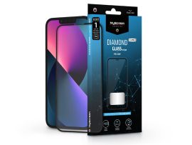 Apple iPhone 13/13 Pro/14/14 Pro edzett üveg képernyővédő fólia - MyScreen Protector Diamond Glass Lite Edge2.5D Full Glue - black 