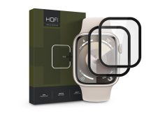   HOFI Hybrid Pro+ Glass - Apple Watch Series 7 / 8 / 9 (41 mm) üvegfólia - 2 db/cs - fekete