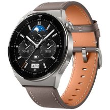   Huawei Watch GT 3 Pro 46mm Light Titanium Case Gray Leather Strap