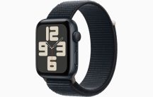   Apple Watch SE GPS, 44 mm-es éjfekete alumíniumtok, éjfekete sportpánt