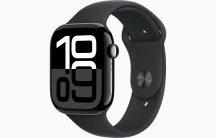   Apple Watch Series 10 GPS, 46 mm-es kozmoszfekete alumíniumtok, fekete sportszíj – M/L