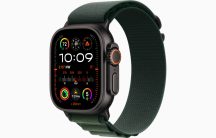   Apple Watch Ultra 2 GPS + Cellular, 49 mm-es fekete titántok, sötétzöld Alpesi pánt – M