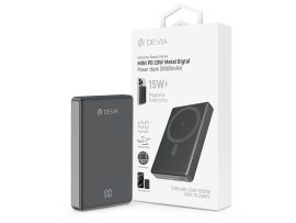 Devia Extreme Speed Series Mini Metal Digital PD 20W powerbank - 10.000 mAh -   szürke